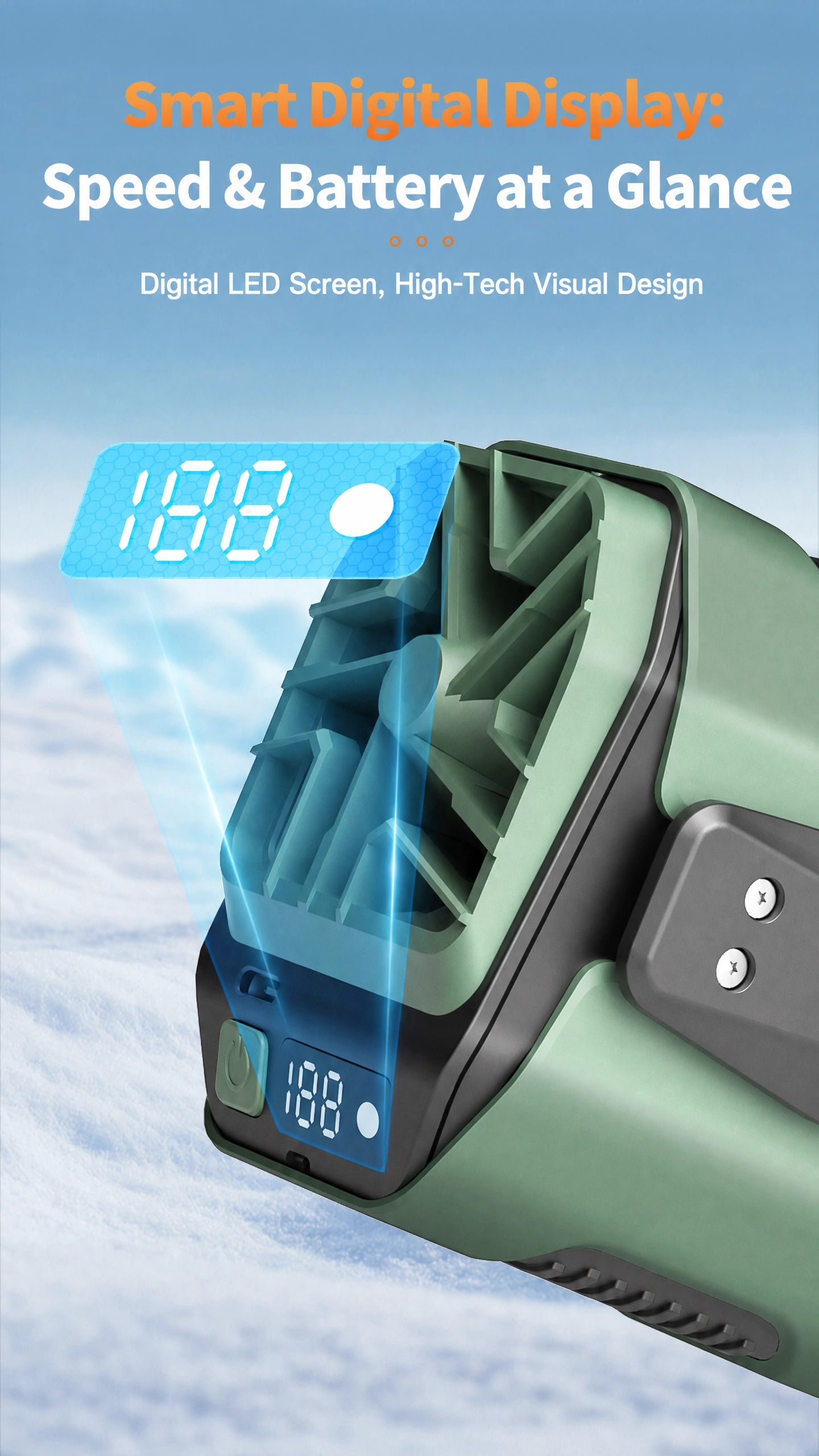 Rechargeable Portable Waist Fan & Clip-On Neck Fan — Hands-Free Outdoor Cooling